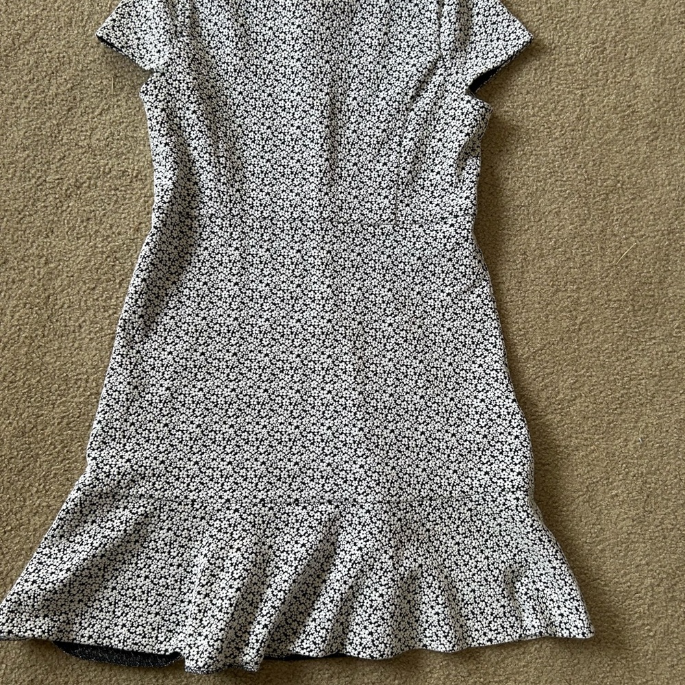 Authentic Michael Kors Black and White floral Patterned Dress